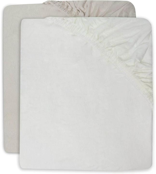 Jollein Fix-Leintuch 2er Set Ivory/Nougat 60 x 120 cm (60 x 120 cm)