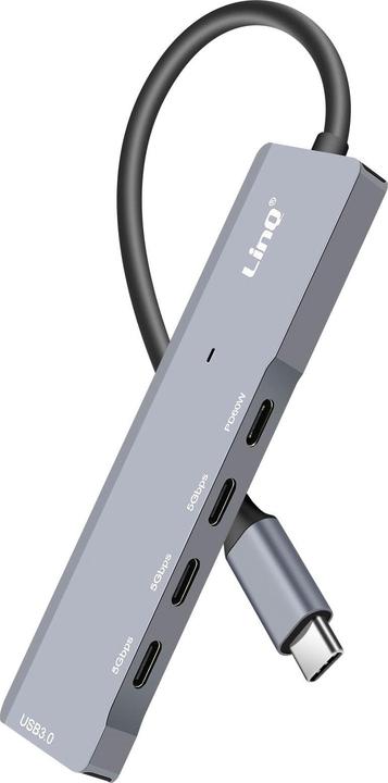 Actual product image LinQ IT7941 USB-C hub (USB-C, 4 Ports)