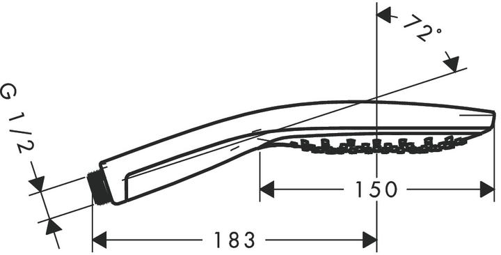 Image du produit hansgrohe Raindance Select S 150 (3 Types de jets, 16.40 l/min)