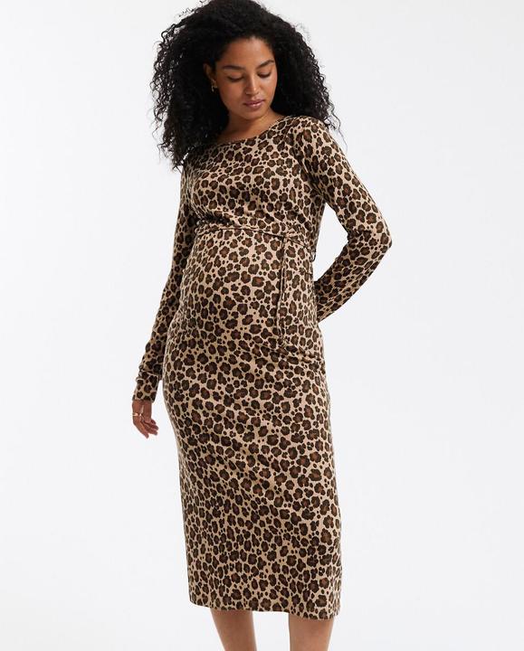 Produktbild La Redoute Collections Umstandskleid aus Jersey mit Leopardenprint (L)