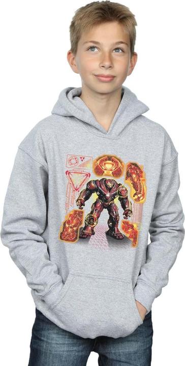 Image du produit - Sweat à capuche AVENGERS INFINITY WAR HULKBUSTER BLUEPRINT - Garçon (116)