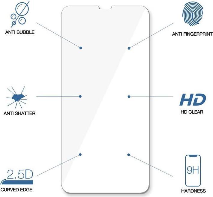 Actual product image Woodcessories Premium Glass 2.5D (1 Piece, Apple iPhone 13, Apple iPhone 13 Pro)