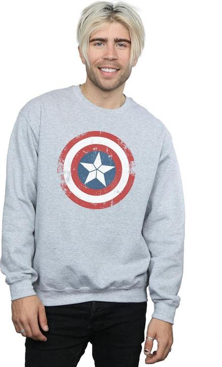 Immagine prodotto Captain America Civil War Distressed Shield Felpa Uomo (L)
