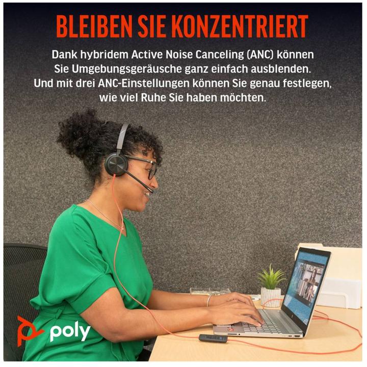 Produktbild Poly Headset Blackwire 8225 UC USB-C (Kabelgebunden, USB-C)