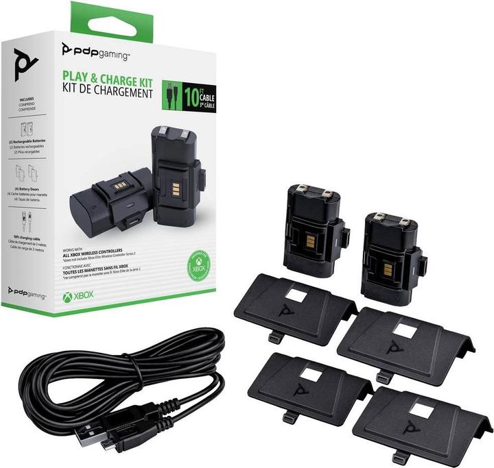 Image du produit PDP Kit "Jouer et charger (Xbox Series X, Xbox One X, Xbox One S, Xbox Series S)