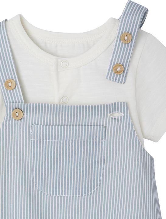 Actual product image Vertbaudet Baby-Set: Kurzoverall, Body & Halstuch (62)