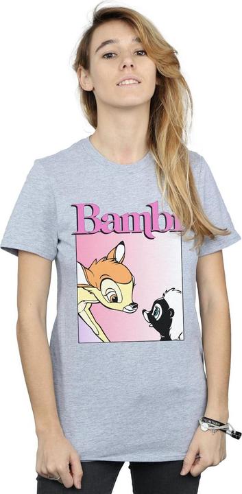 Actual product image Disney Womens/Ladies Bambi Nice To Meet You Cotton Boyfriend T-Shirt (L)
