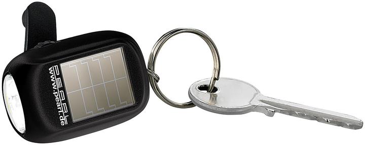 Image du produit Pearl Mini lampe de poche solaire à LED avec dynamo & porte-clés