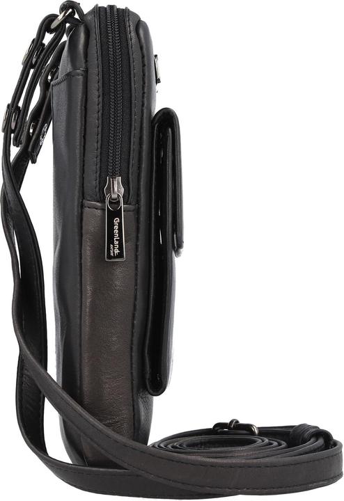 Produktbild Greenland Nature Black Nappa Handytasche Leder 11.5 cm