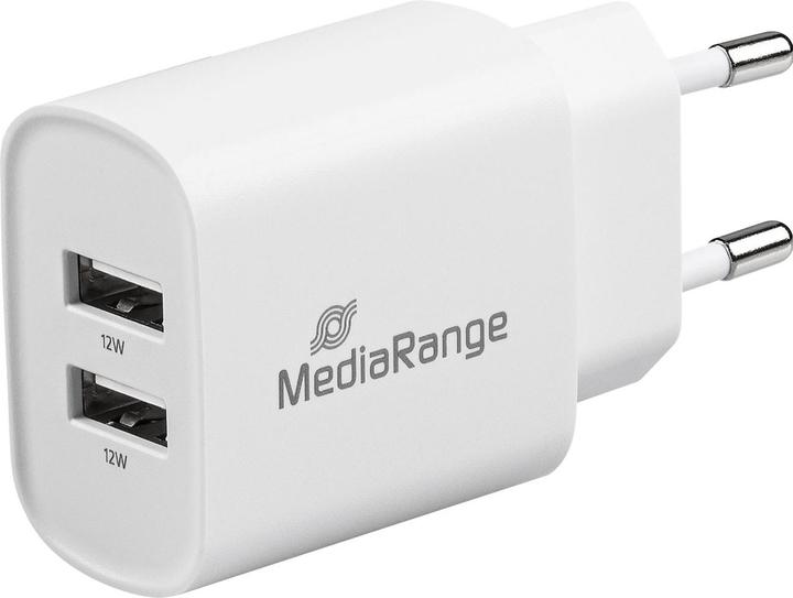 Actual product image MediaRange Set of 2 USB power supply units with 2 USB-A ports (12 W)