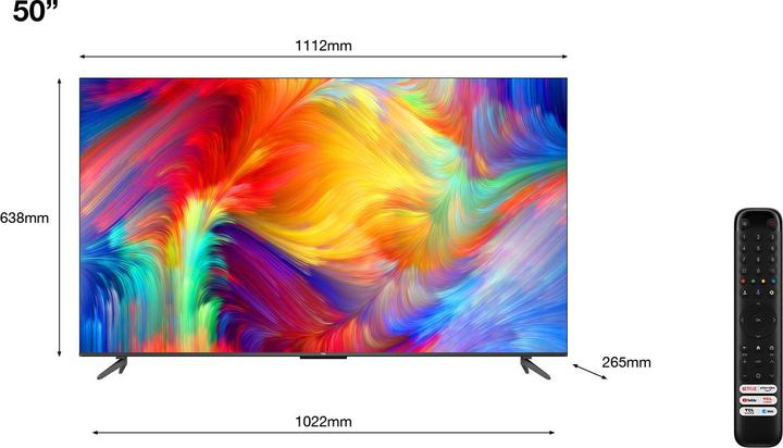Actual product image TCL LED TV 50P735 (50", LED, 4K)