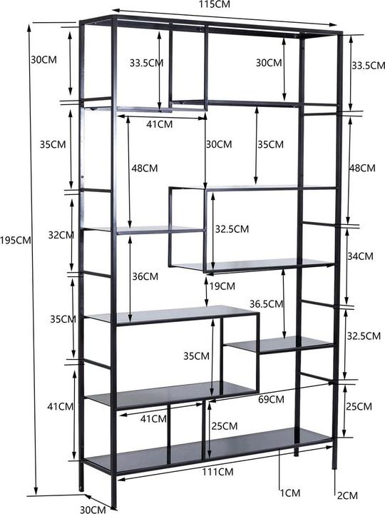 Produktbild Kare Design Regal Loft 195cm (115 x 30 x 195 cm)