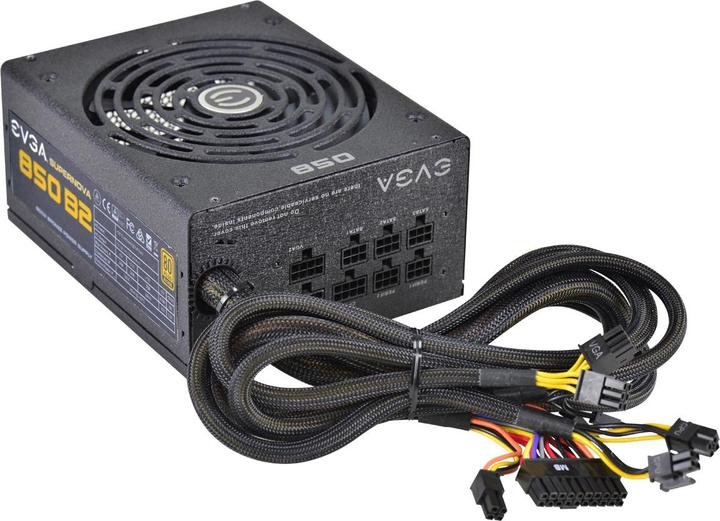 Actual product image EVGA 450 B1 80 Bronze 450 W incl PowerOnSelf Tester Power Supply 100B10450K3 850 W (850 W)