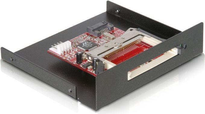 Actual product image Delock SATA Card Reader 3.5" to Compact Flash Type I / II and IBM Micro Drive (SATA)