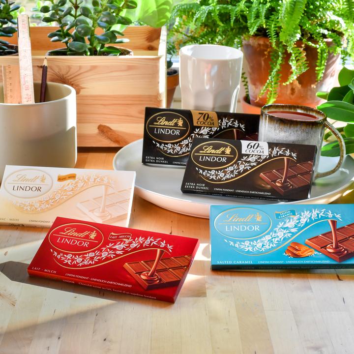 Image du produit Lindt Tablette de chocolat noir Lindor 60% Cacao (100 g)