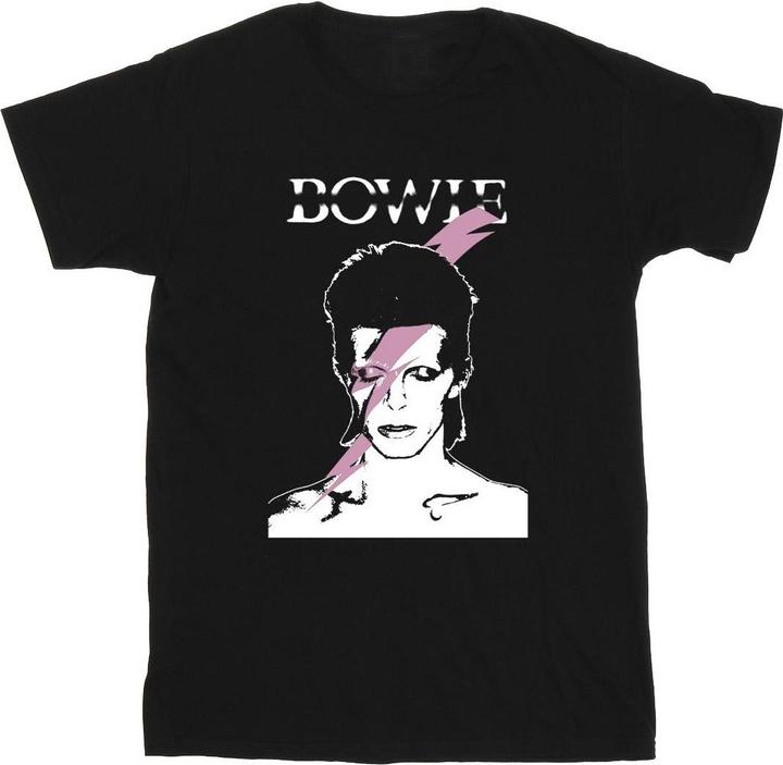David Bowie Pink Flash TShirt Jungen
