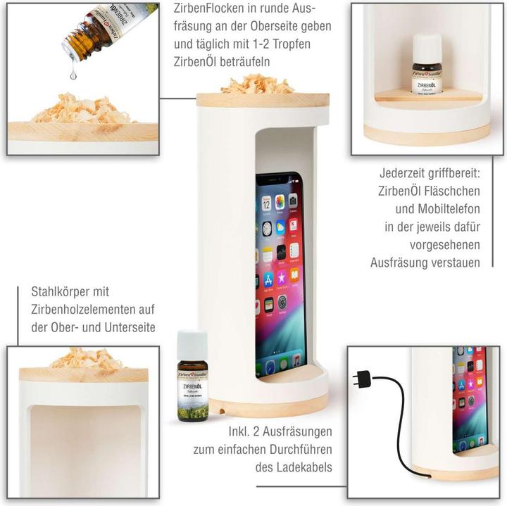 Produktbild ZirbenFamilie Nightholder WEISS