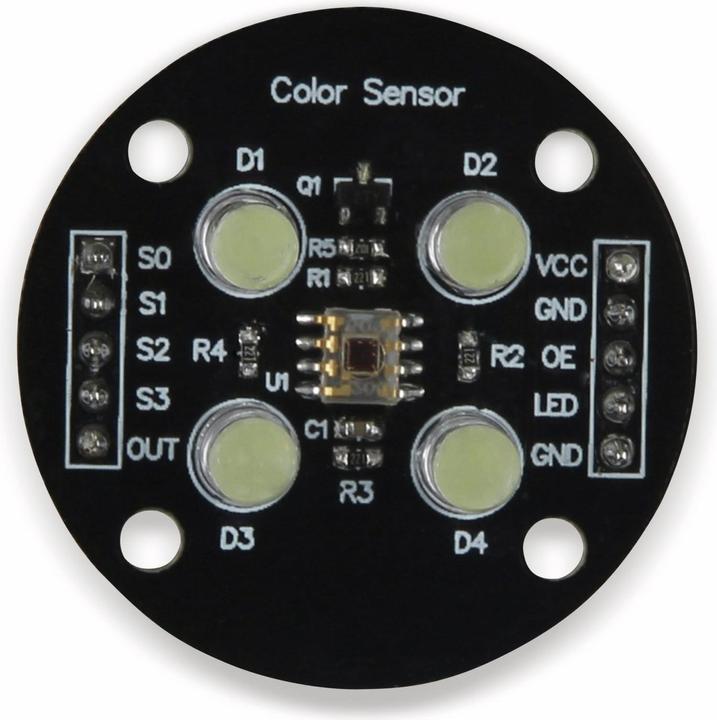 Actual product image Joy-it Arduino Expansion Board Color Sensor / Colorimeter TCS3200 Black