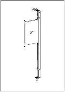Immagine prodotto Villeroy & Boch Elemento di fissaggio V&B per maniglioni 310x1150x55mm