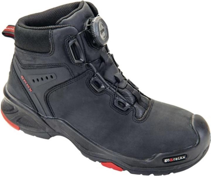 Immagine prodotto Baak Stivale di sicurezza Braxton taglia 41 nero/rosso S3 SRC HRO EN ISO 20345 in pelle bovina (S3, 41)