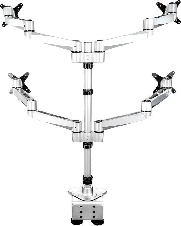 Immagine prodotto StarTech Supporto per monitor ARMQUADPS (per 4 monitor, per schermi VESA fino a 27", vi (Tavolo, 27.01")