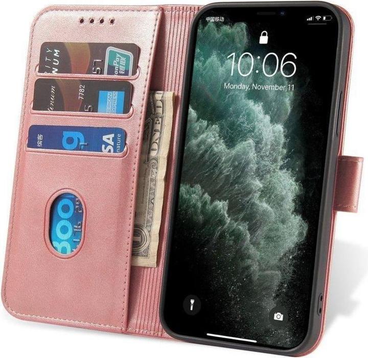 Produktbild Hurtel Magnet Case elegant case case cover with a flap and stand function Poco M4 Pro 5G pink (Xiaomi Poco M4 Pro 5G)