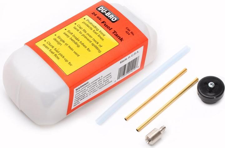 Actual product image Du-Bro 682ml fuel tank, 64 x 78 x 191mm
