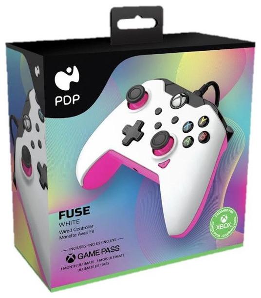 Actual product image PDP Controller wired Fuse White XBOX Series X (Xbox Series S, Xbox One S, Xbox Series X)