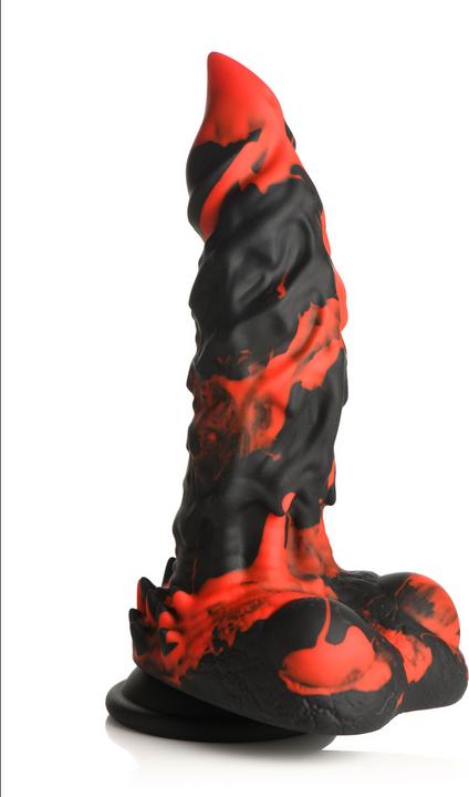 Productafbeelding Creature Cocks Fire Demon - Monster Siliconen Dildo - Rood/Zwart