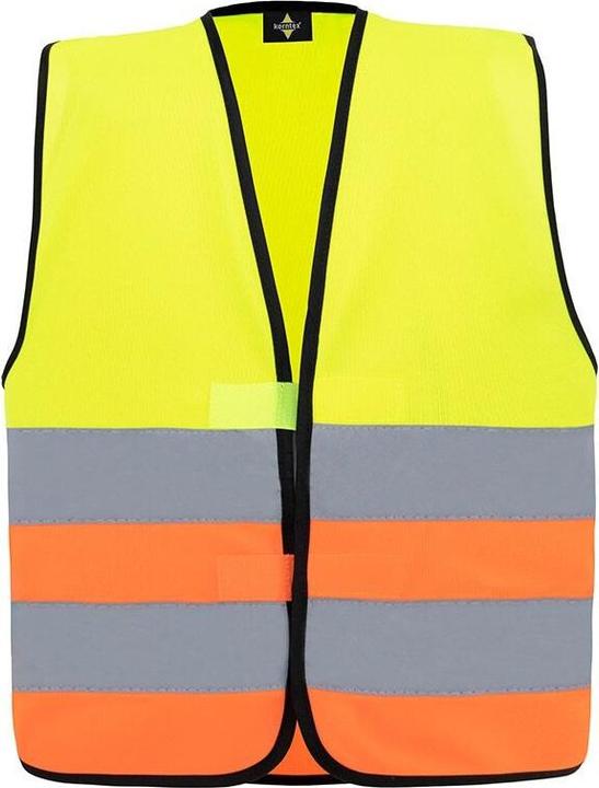 Actual product image Korntex Hi-Vis Recycled T-Shirt Yellow - Grey, Size XXL (S, XXL)