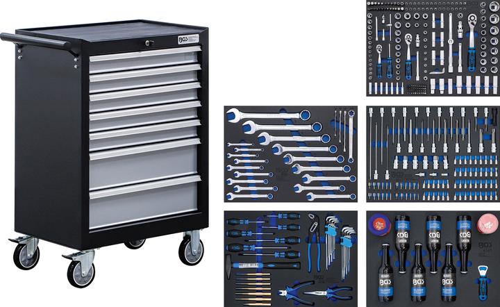 BGS Workshop Trolley 7 Drawers with 354 Tools (7 x)