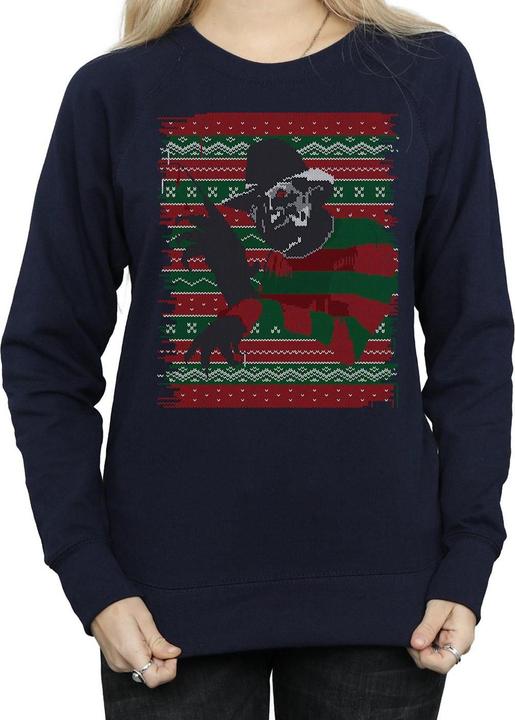 Actual product image Absolute Cult Womens/Ladies Christmas Fair Isle Sweatshirt (L)