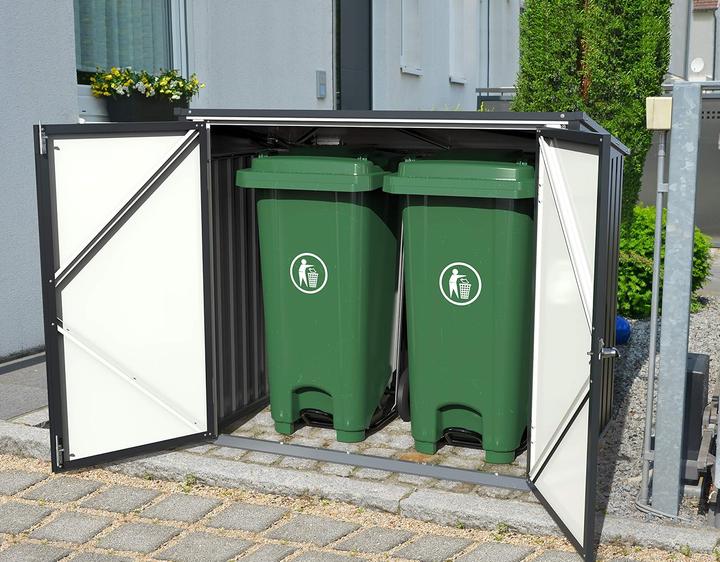 Produktbild Tepro Mülltonnenbox, anthrazit/weiss