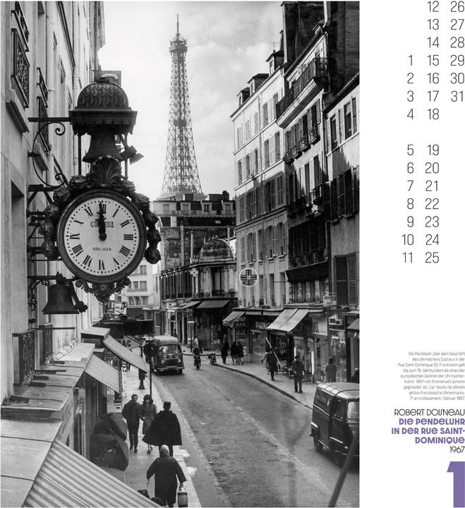 Actual product image Paris, mon amour Kalender 2026 (48 x 54 cm, Hardcover, German)