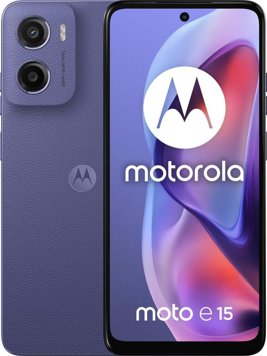 Immagine prodotto Motorola Smartfon Moto E15 2/64GB Fresh Lavender (64 GB, Lavanda fresca, 6.67", Doppia SIM, 32 Mpx, 4G)