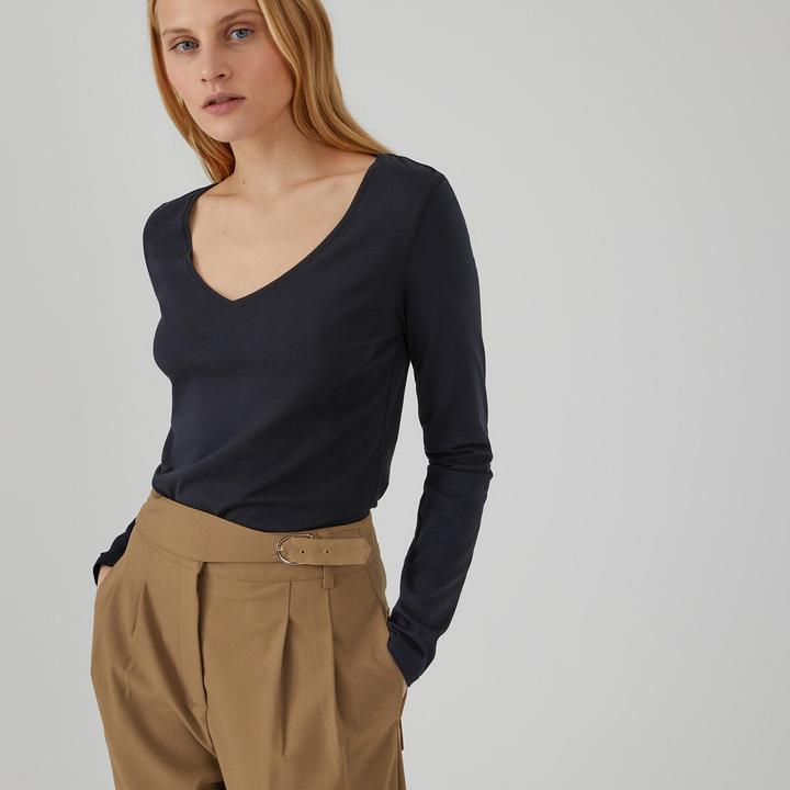 Produktbild La Redoute Collections T-Shirt mit V-Ausschnitt (XL)