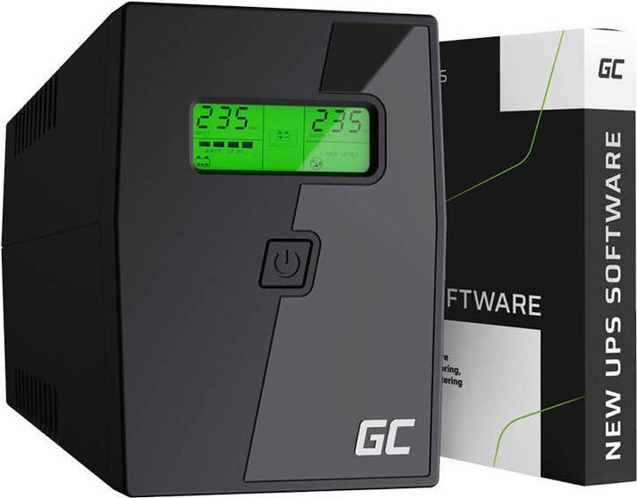 Image du produit GreenCell Cell UPS02 Alimentation sans interruption (ASI) Line-Interactive 800 VA 2 sorties AC (800 VA, 480 W, Line-interactive Onduleur)