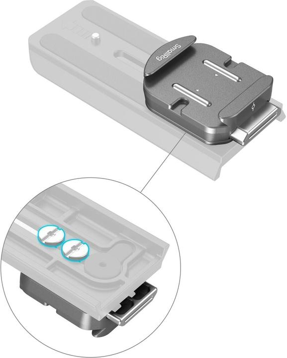 Immagine prodotto SmallRig HawkLock H38 Arca-Swiss Schnellwechselplatte (Piastra di aggancio rapido)