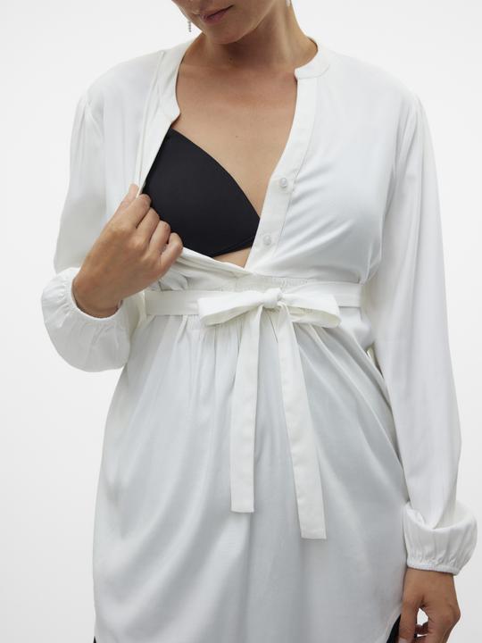 Actual product image Mamalicious Regular fit Mandarin collar Elasticated cuffs Balloon sleeves Top Blouse (L)