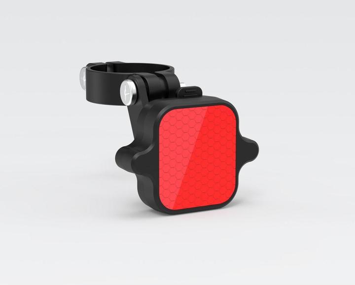 Actual product image Mili LiTag bicycle rear light with tag