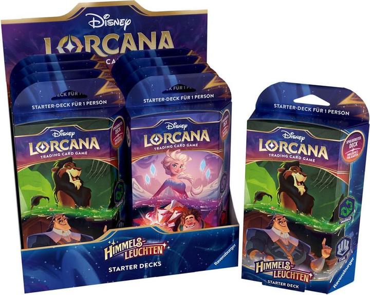 Produktbild Disney Lorcana TCG Himmelsleuchten Starter Decks Display (8) *Deutsche Edition* (Deutsch, Booster Pack)