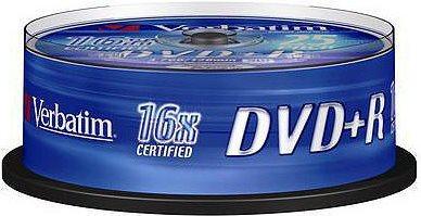 Produktbild Verbatim DVD+R, 4.7GB, 16x Spindel (25 x)