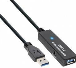 Produktbild InLine USB 3.0 Aktiv-Verlaengerung Stecker A an Buchse A schwarz 5m (5 m, USB 3.2 Gen 1)