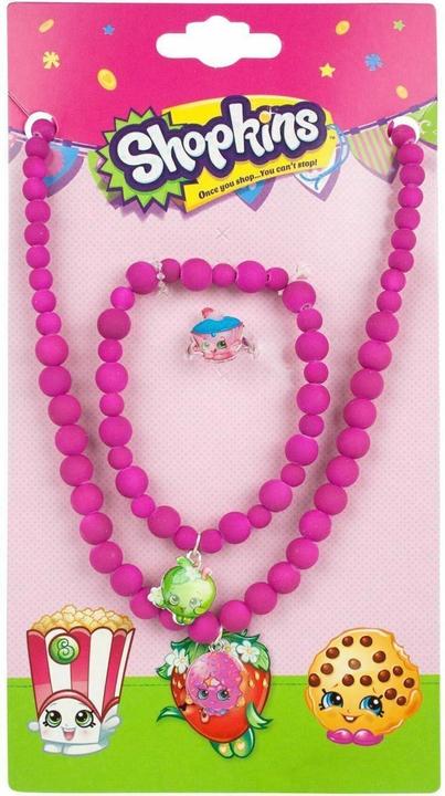 Actual product image Shopkins Girls pearl jewelry set metal (100% synthetic material)