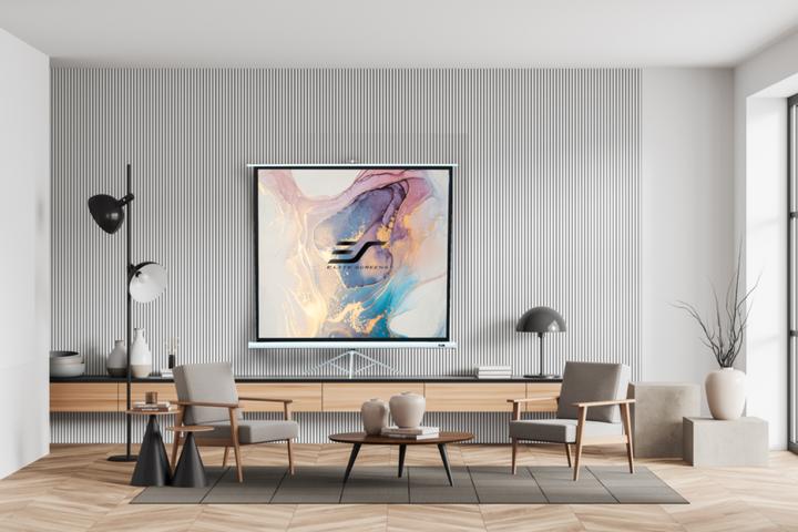 Immagine prodotto Elite Screens Tripod Series T120NWV1 Diagonal 120 ", 4:3, Viewable screen width (W) 244 cm, White (120", 4:3)