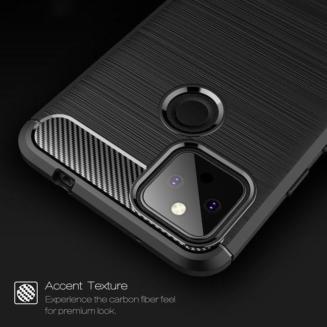 Productafbeelding MU Style Koolstofvezel TPU Softcase-serie (Google Pixel 5a)