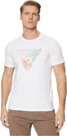 Actual product image Guess Herren T-Shirt Dreieck Weiss (XL)