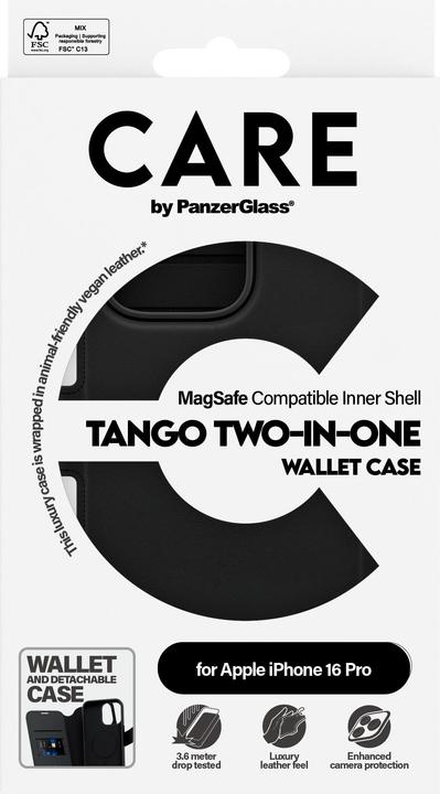 Actual product image PanzerGlass CARE Tango Two-in-One Wallet Case (Apple iPhone 16 Pro)