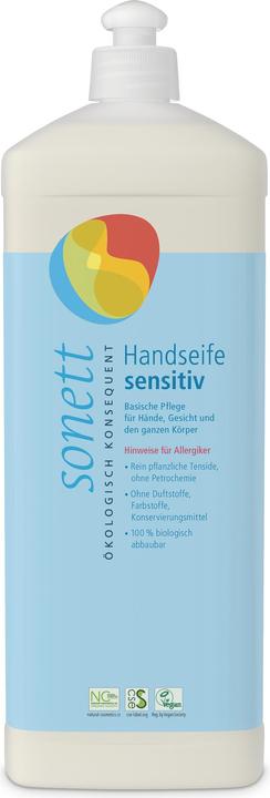 Sonett Handseife sensitiv Nachfüllflasche (Flüssigseife, 1000 ml)