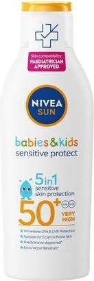 NIVEA Sun Kids Lotion SPF 50+ Very High Protection 200ml (Sonnenlotion, SPF 50+, 200 ml)